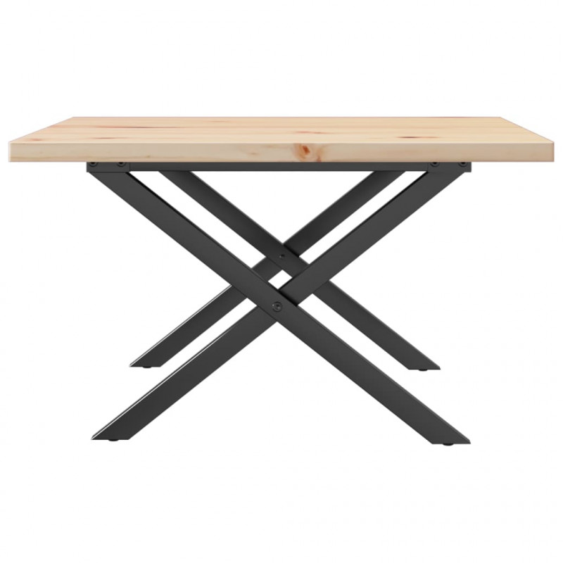 Stolik kawowy z nogami w kształcie litery X, 70x70x40,5 cm