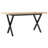 Stolik kawowy z nogami w kształcie litery X, 100x50x45,5 cm