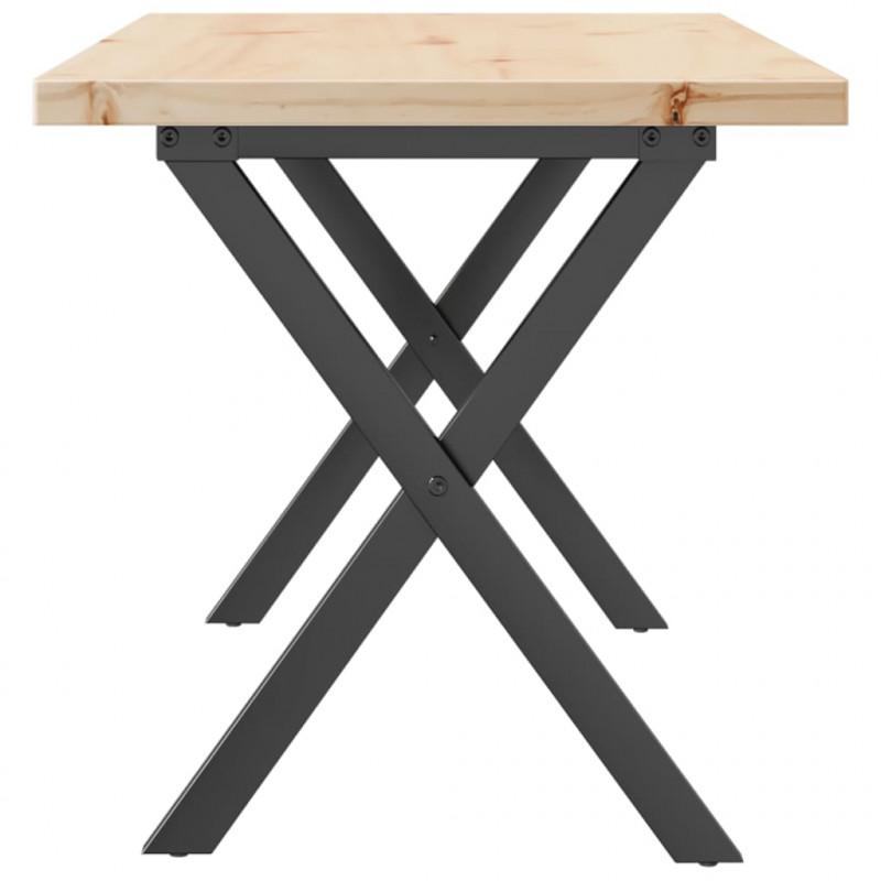 Stolik kawowy z nogami w kształcie litery X, 100x50x45,5 cm