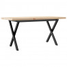 Stolik kawowy z nogami w kształcie litery X, 100x50x45,5 cm