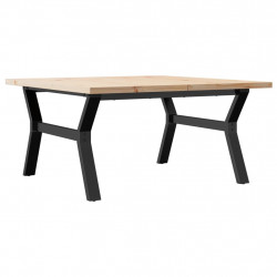 Stolik kawowy z nogami w kształcie litery Y, 90x90x45,5 cm