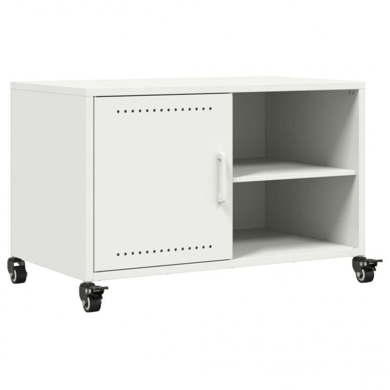 Szafka RTV, biała, 68x39x43,5 cm, stal
