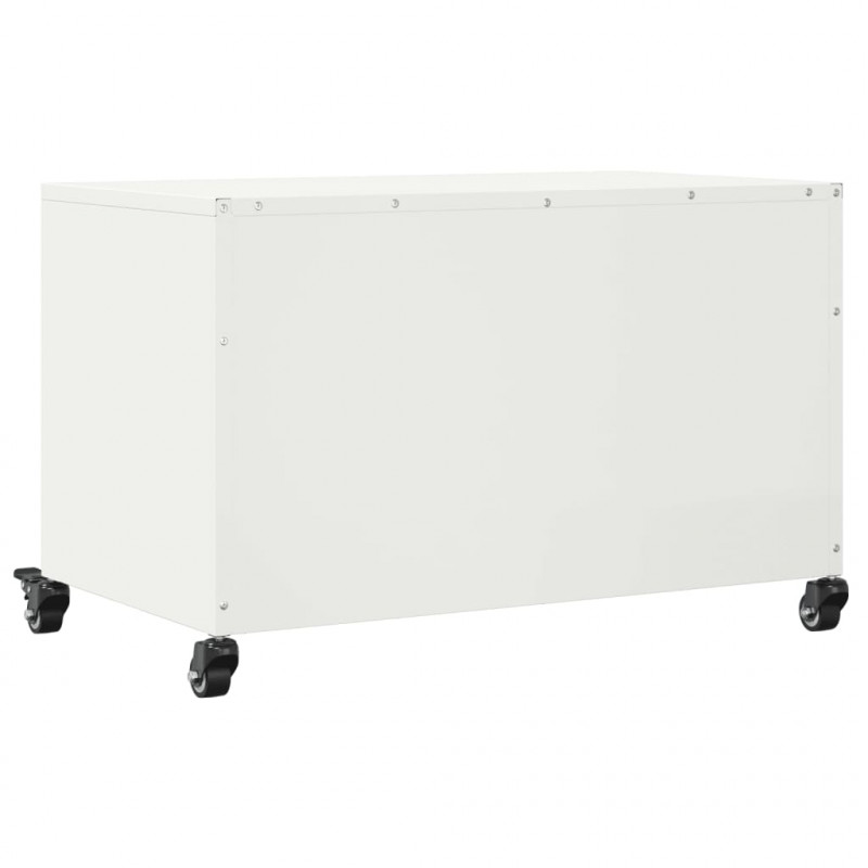 Szafka RTV, biała, 68x39x43,5 cm, stal