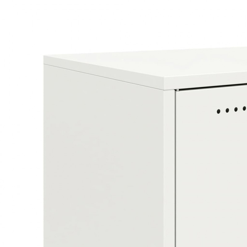 Szafka RTV, biała, 68x39x43,5 cm, stal