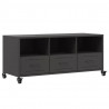 Szafka RTV, czarna, 100,5x39x43,5 cm, stal