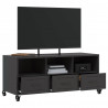 Szafka RTV, czarna, 100,5x39x43,5 cm, stal