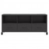 Szafka RTV, czarna, 100,5x39x43,5 cm, stal