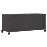 Szafka RTV, czarna, 100,5x39x43,5 cm, stal