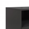 Szafka RTV, czarna, 100,5x39x43,5 cm, stal