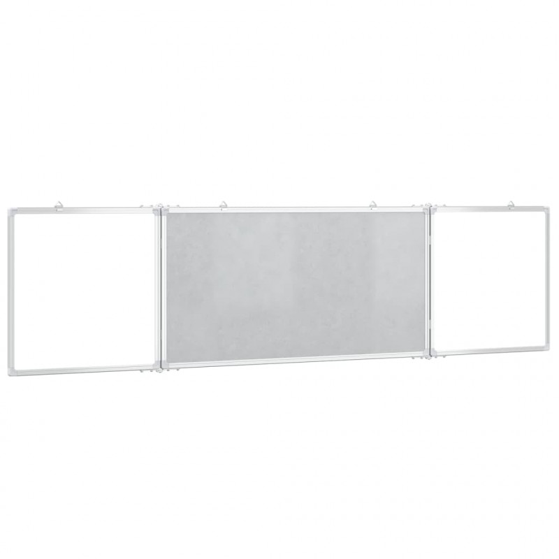 Tablica magnetyczna, składana, 200x50x1,7 cm, aluminiowa