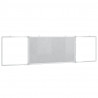Tablica magnetyczna, składana, 200x50x1,7 cm, aluminiowa