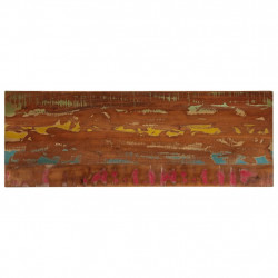 Blat stołu, 140x60x1,5 cm, prostokątny, lite drewno z odzysku
