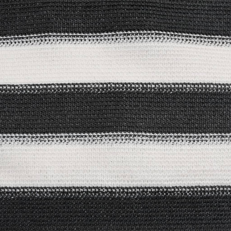 Siatka cieniująca, antracytowo-biała, 1,2x25 m, HDPE, 75 g/m²