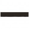 Półka, ciemnobrązowa, 180x30x(2-4) cm, wykończone drewno dębowe