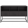 Szafka pod telewizor, czarna, 100,5x39x60,5 cm, stalowa