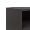 Szafka pod telewizor, czarna, 100,5x39x60,5 cm, stalowa