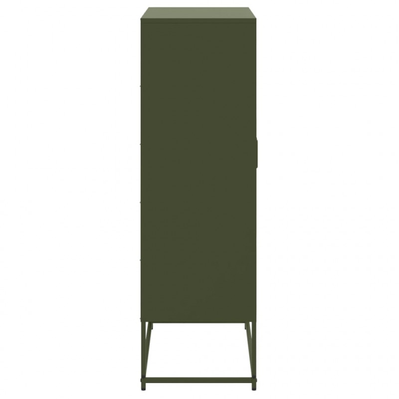 Szafka, oliwkowa, 68,5x38,5x123,5 cm, stal