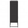 Szafka, czarna, 68,5x38,5x123,5 cm, stal