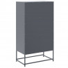 Szafka, antracytowa, 68,5x38,5x123,5 cm, stal