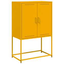 Szafka, musztardowa, 68,5x38,5x107 cm, stal
