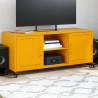 Szafka RTV, musztardowa, 100,5x39x43,5 cm, stal