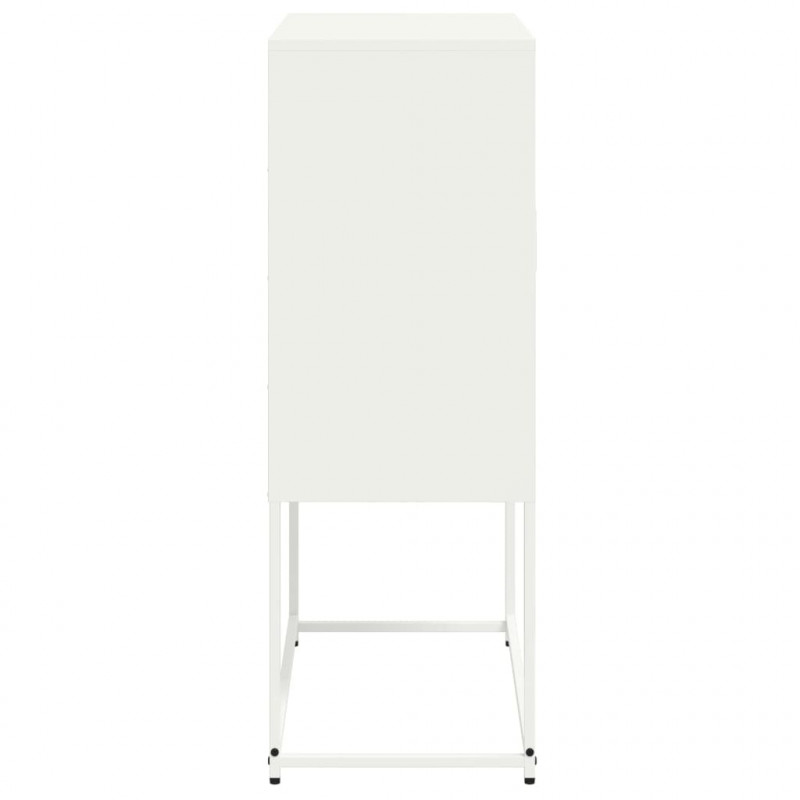 Szafka pod telewizor, biała, 68x39x60,5 cm, stalowa