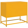 Szafka pod telewizor, musztardowa, 68x39x60,5 cm, stalowa