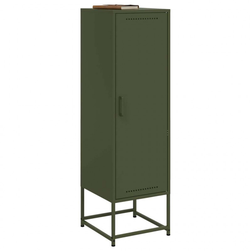 Szafka, oliwkowa, 36x39x123 cm, stal