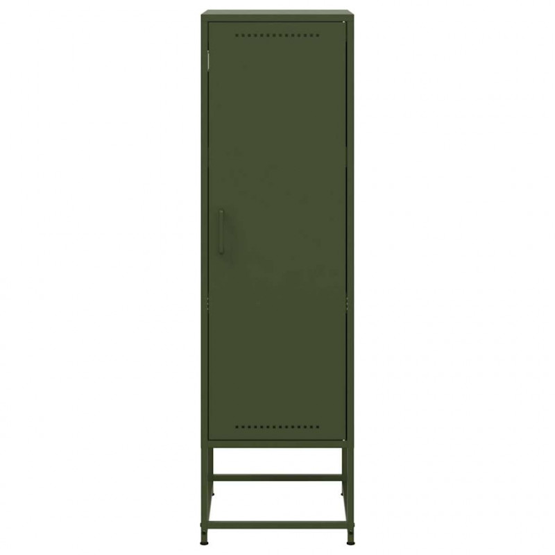 Szafka, oliwkowa, 36x39x123 cm, stal