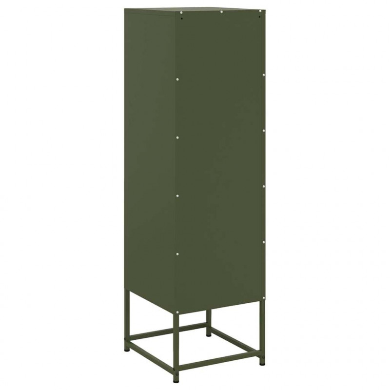 Szafka, oliwkowa, 36x39x123 cm, stal