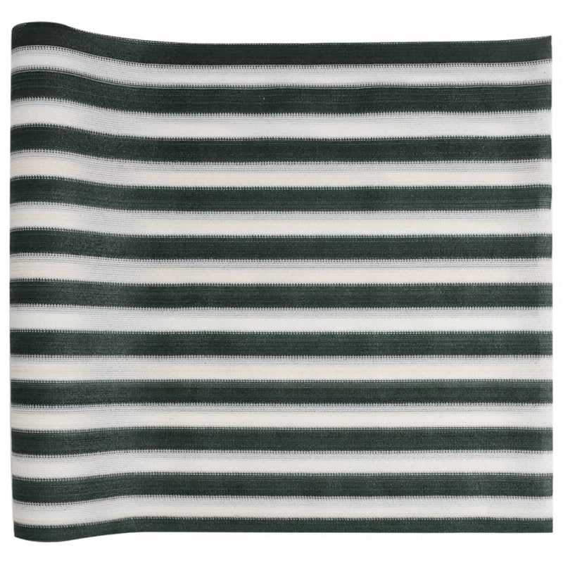 Siatka cieniująca, zielono-biała, 1x10 m, HDPE, 150 g/m²