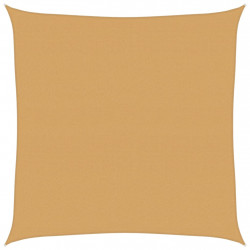 Żagiel przeciwsłoneczny, 160 g/m², piaskowy, 7x7 m, HDPE