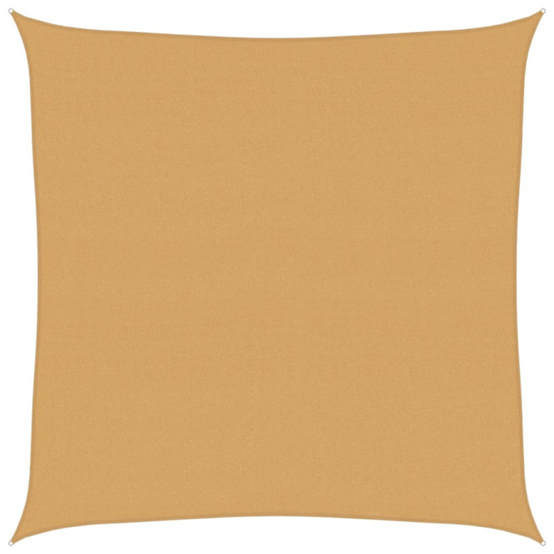 Żagiel przeciwsłoneczny, 160 g/m², piaskowy, 7x7 m, HDPE