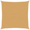 Żagiel przeciwsłoneczny, 160 g/m², piaskowy, 7x7 m, HDPE