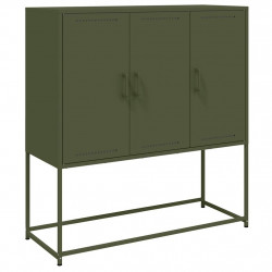 Szafka, oliwkowa, 100,5x39x107 cm, stal