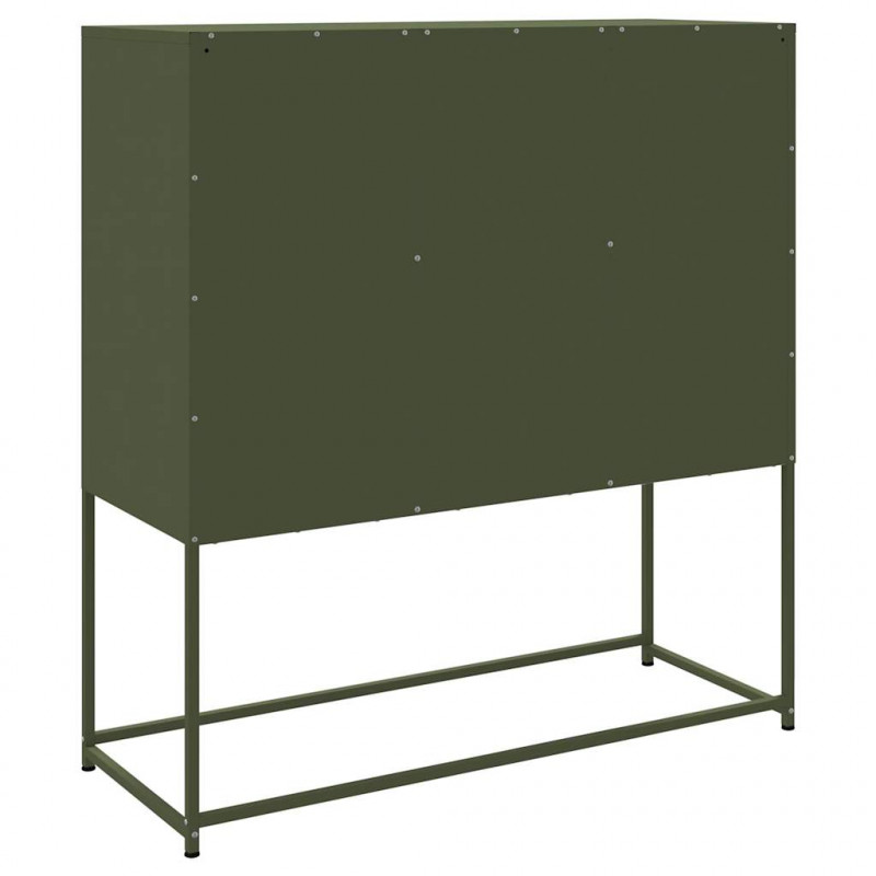 Szafka, oliwkowa, 100,5x39x107 cm, stal