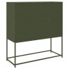 Szafka, oliwkowa, 100,5x39x107 cm, stal