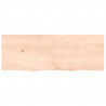 Blat stołu, 140x50x(2-4) cm, surowe lite drewno dębowe