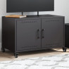 Szafka RTV, czarna, 68x39x43,5 cm, stal