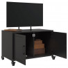 Szafka RTV, czarna, 68x39x43,5 cm, stal