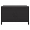 Szafka RTV, czarna, 68x39x43,5 cm, stal