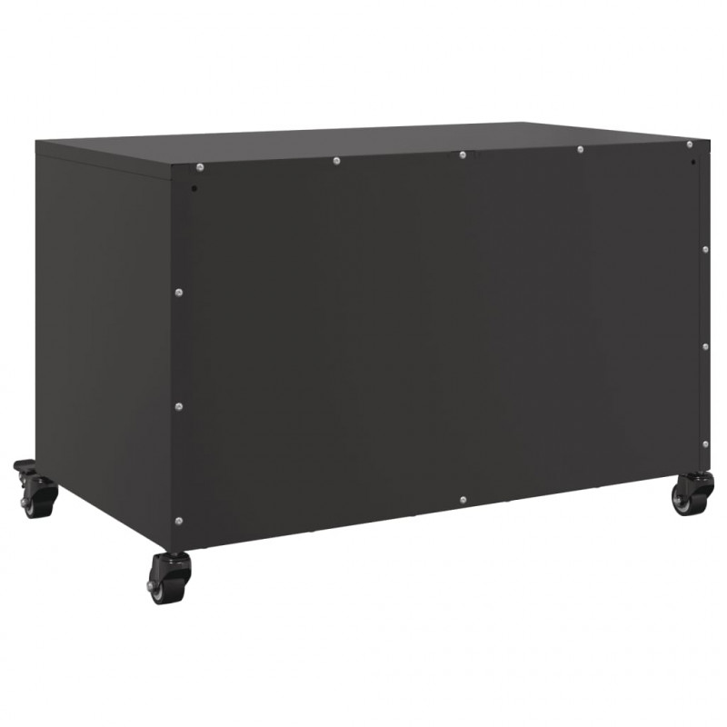 Szafka RTV, czarna, 68x39x43,5 cm, stal