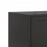 Szafka RTV, czarna, 68x39x43,5 cm, stal