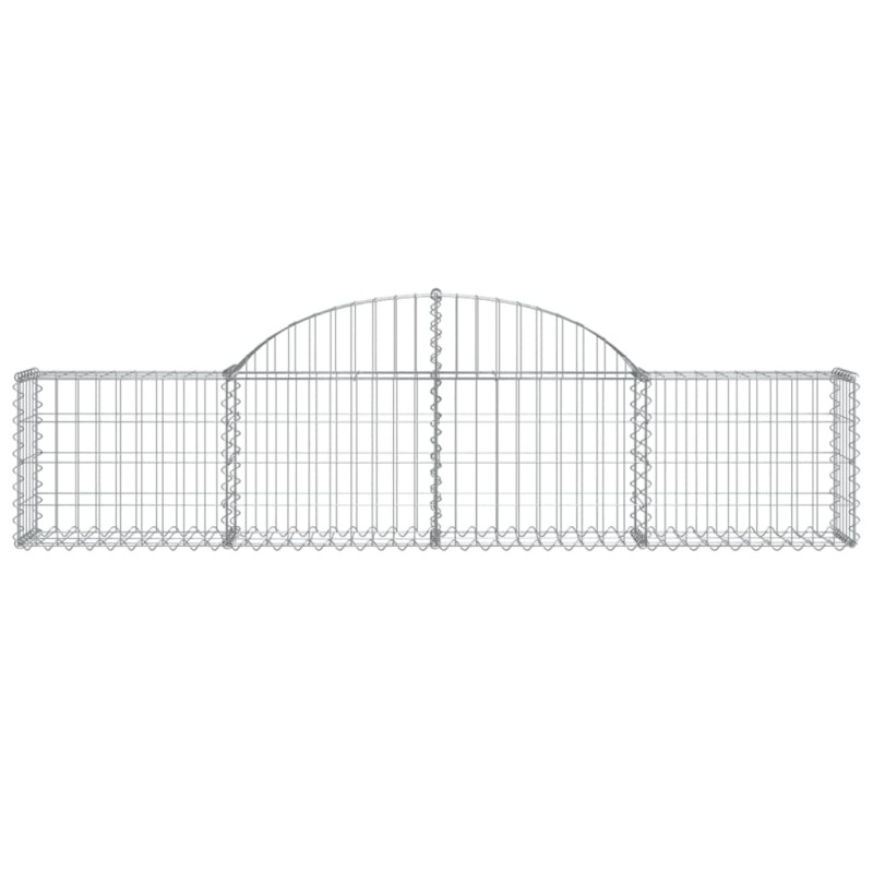 Kosze gabionowe, 20 szt, 200x30x40/60 cm, galwanizowane żelazo