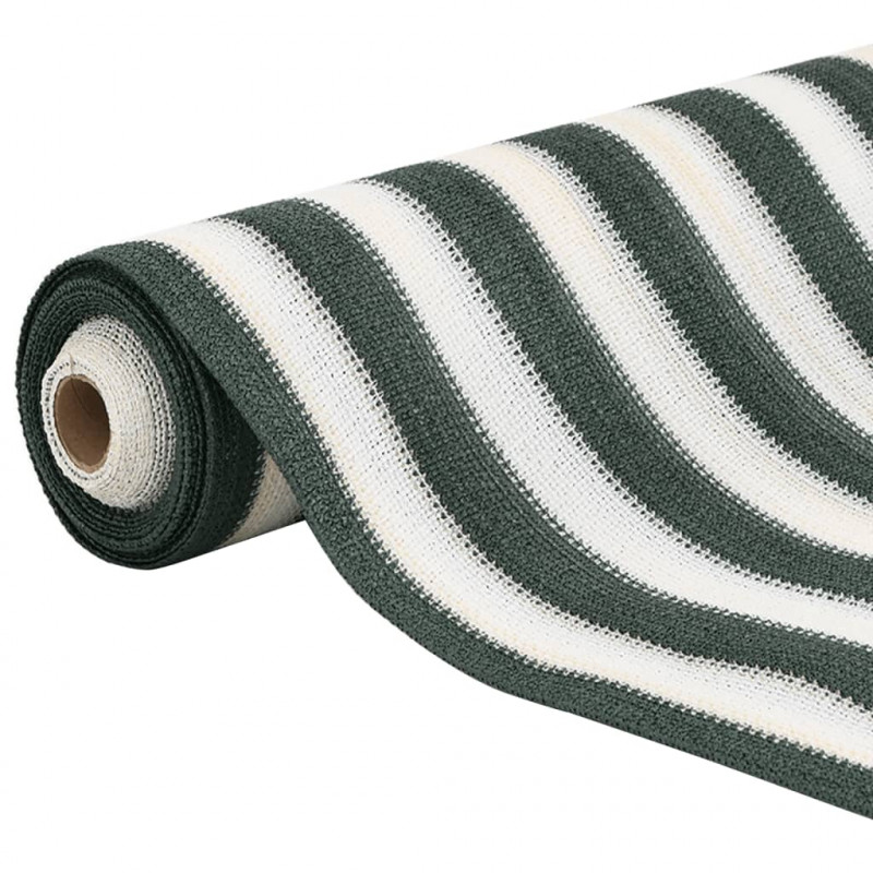 Siatka cieniująca, zielono-biała, 2x10 m, HDPE, 75 g/m²