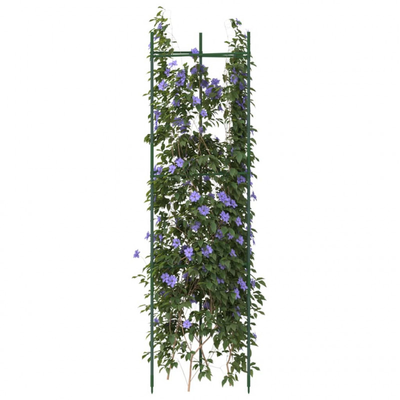 Podpórki na pomidory, 2 szt., 116 cm, stal i PP