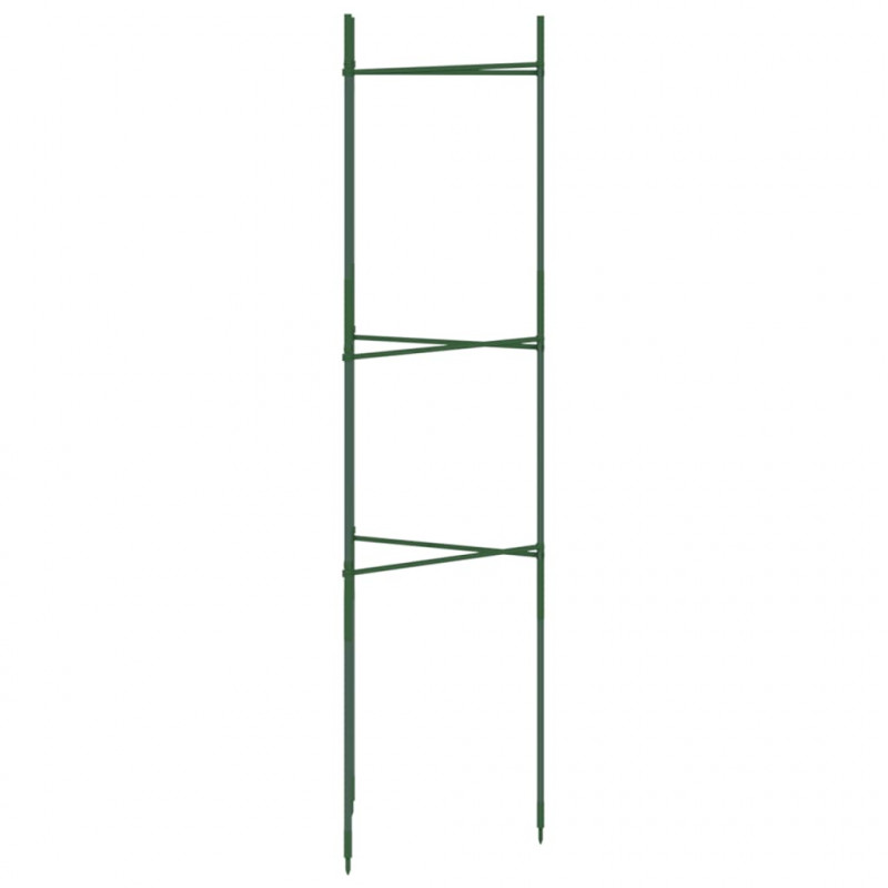 Podpórki na pomidory, 2 szt., 116 cm, stal i PP