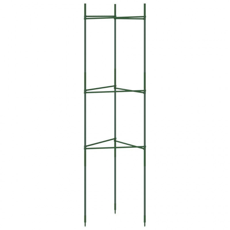 Podpórki na pomidory, 2 szt., 116 cm, stal i PP