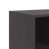 Szafka, czarna, 100,5x39x72 cm, stal