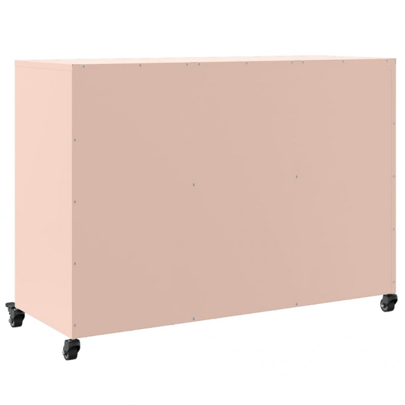 Szafka, różowa, 100,5x39x72 cm, stal